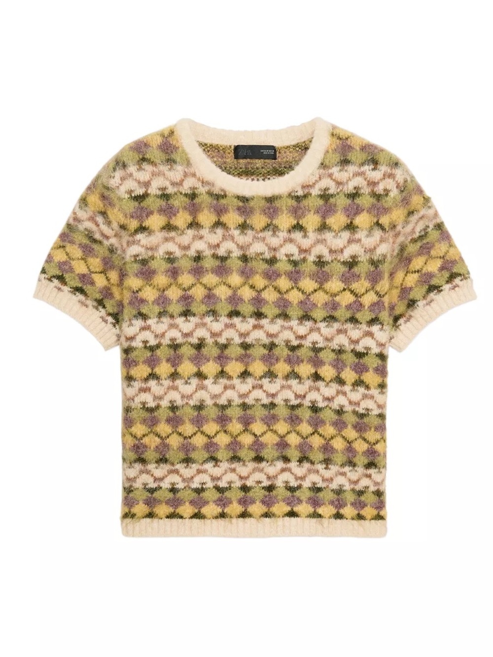 Fuzzy knit top